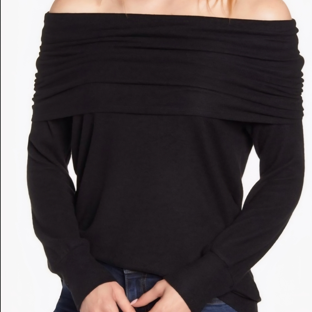 Gibson Convertable Off-shoulder Sweater